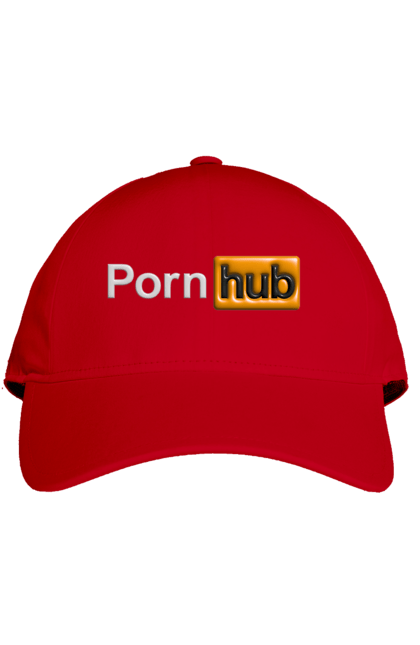 Кепка з принтом "Порно Хаб". Гумор, логотип порнохаб, молодіжна, порно хаб, порнхаб. 2070702