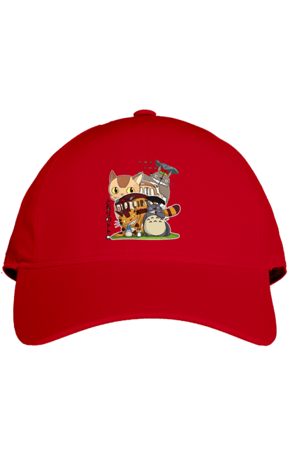 Cap with prints Totoro. Adventures, anime, comedy drama, fantasy, film, my neighbor totoro, tv series. 2070702