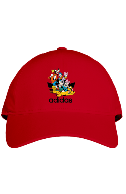 Кепка з принтом "Adidas Міккі Маус". Adidas, mickey mouse, адідас, дісней, міккі, міккі маус, мультфільм. 2070702