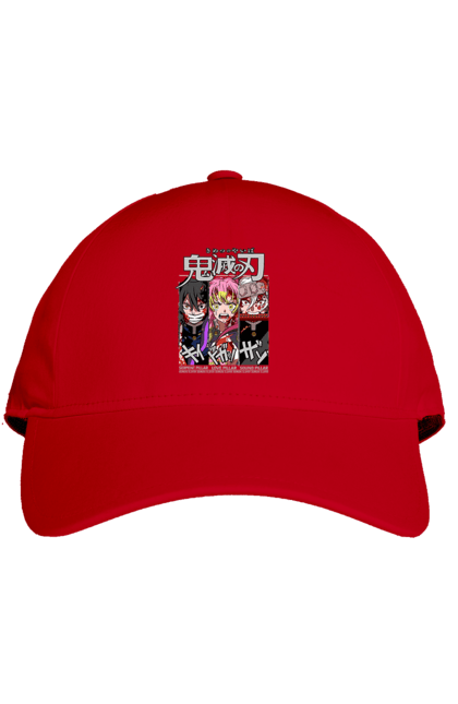 Cap with prints Demon Slayer Obanai Mitsuri Tengen. Anime, demon slayer, iguro, kimetsu no yaiba, manga, mitsuri, obanai, tengen. 2070702