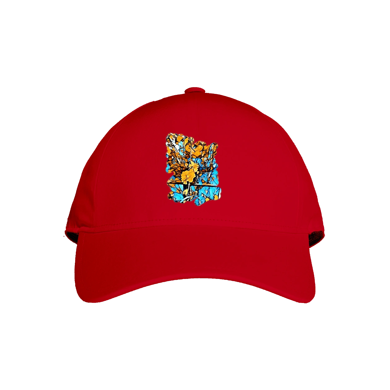 Жовті квіти на синьому фоні