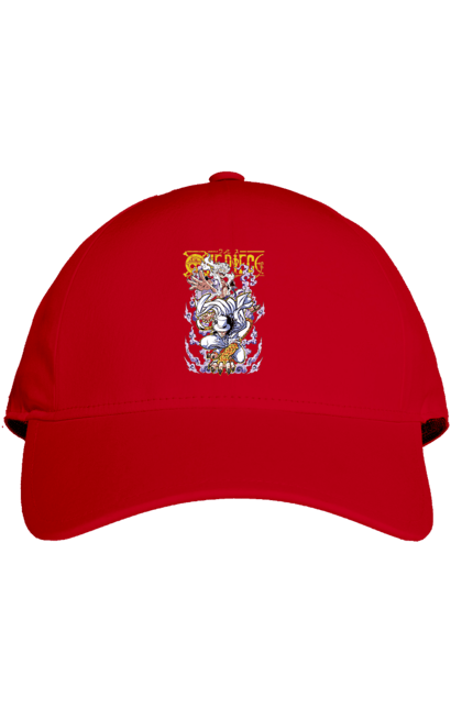 Cap with prints One Piece Rob Lucci and Luffy. Anime, lucci, luffy, manga, monkey de luffy, one piece, pirates, rob lucci. 2070702