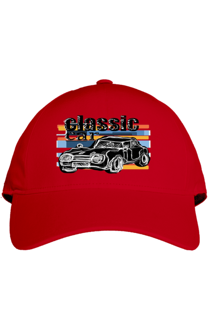 Кепка з принтом "Принт Класичний Автомобіль". Автомобіль, класичний, ретро авто, старовинний автомобіль. 2070702