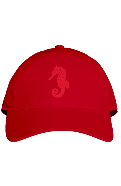 Кепка з принтом "Морський коник". Відпочинок, квіти, літні канікули, літо, море, морський коник, морські жителі. 2070702