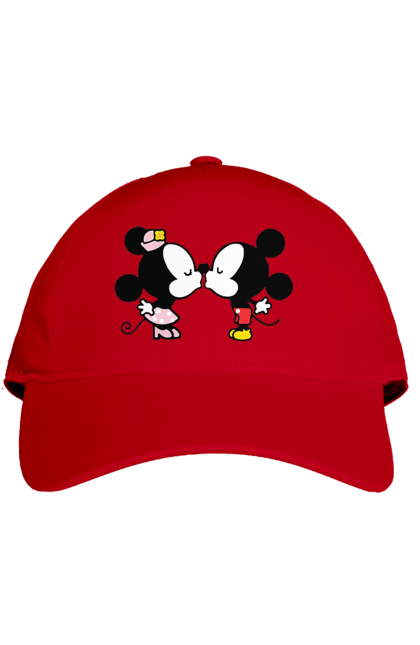 Cap with prints 38. Cartoon, disney, mickey, mickey mouse, minnie mouse. 2070702