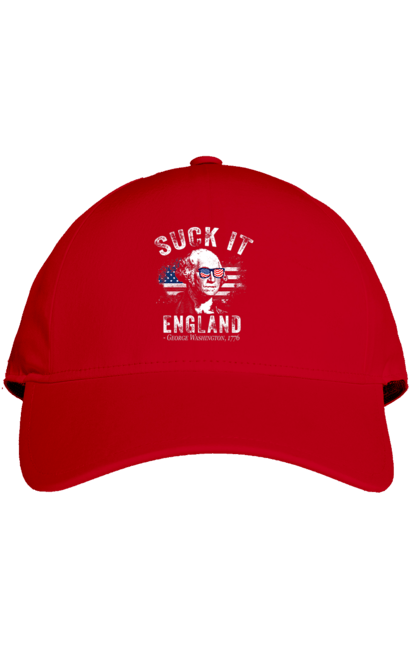 Cap with prints Suck It, England. American spirit, england, george washington, independence, meme, patriotism, sarcasm, usa. 2070702