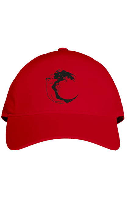 Кепка с принтом Лунная девушка. Девушка, звезды, космический, космос, луна. 2070702