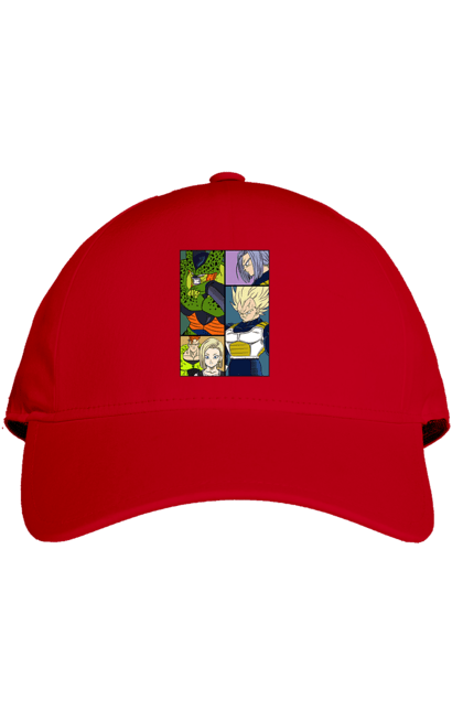 Cap with prints Dragon Ball. Anime, dragon ball, goku, manga, tv series, vegeta. 2070702