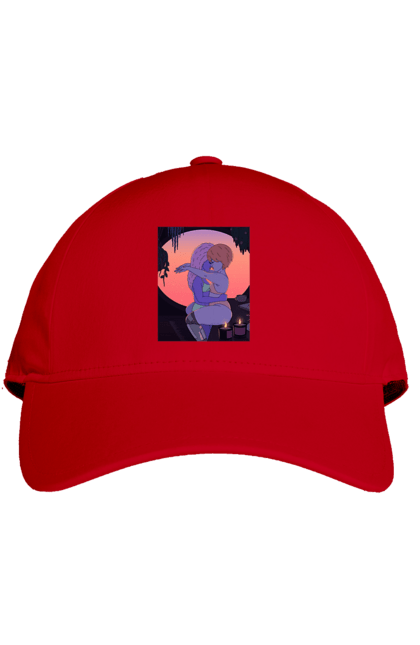 Кепка з принтом "Фіолетові Дівчата Обіймаються". Захід, обійми. 2070702