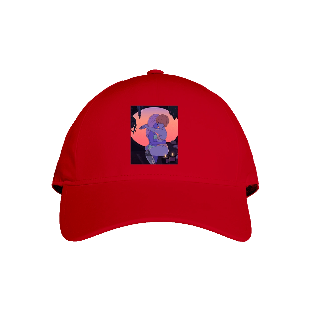 Purple Girls Hugging