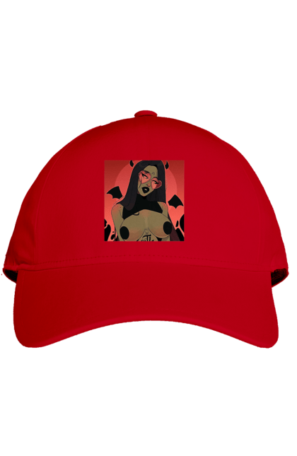 Cap with prints Devil With Tits. Devil, naked, tits. 2070702