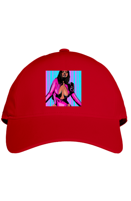 Кепка з принтом "Дівчина З Глибоким Декольте". Гола, дівчина, сиськи. 2070702