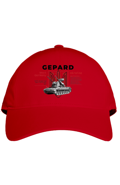 Кепка з принтом "Gepard". F16, gepard, nasams, stinger, zuzana, гаубиця, два герби, залужний, сюзанна. 2070702