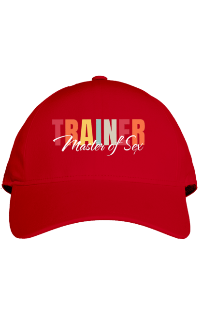 Кепка з принтом "Тренер майстер секса". Майстер сексу, секс, тренер, тренер з сексу. 2070702