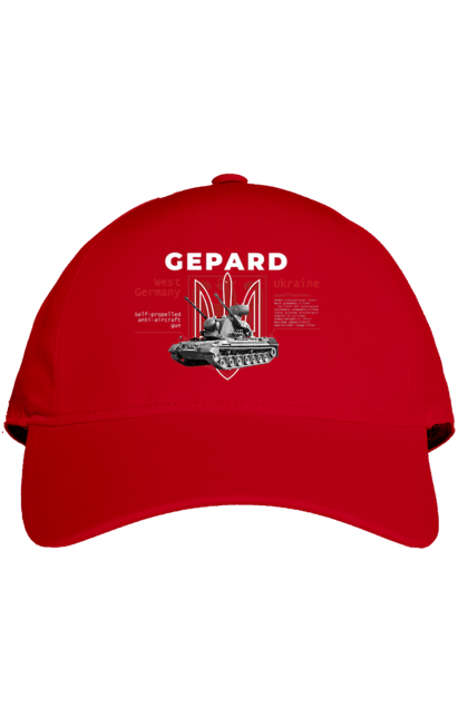 Кепка з принтом "Gepard". F16, gepard, nasams, stinger, zuzana, гаубиця, два герби, залужний, сюзанна. 2070702