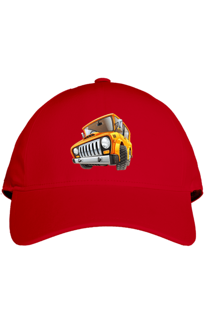 Кепка з принтом "Вантажівка". Авто, автомобіль, вантажівка, дитячий малюнок, зображення авто. 2070702