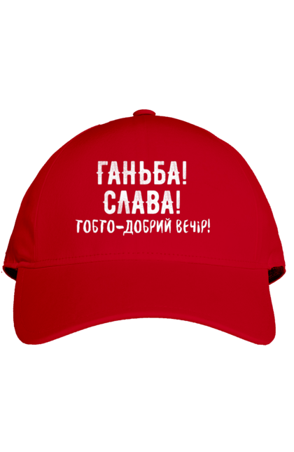 Кепка з принтом "Ганьба! Слава!". Доброго вечора, мем, меми, слава, слава україні, смішні написи, україна, шоу, шоу довгоносиків. 2070702