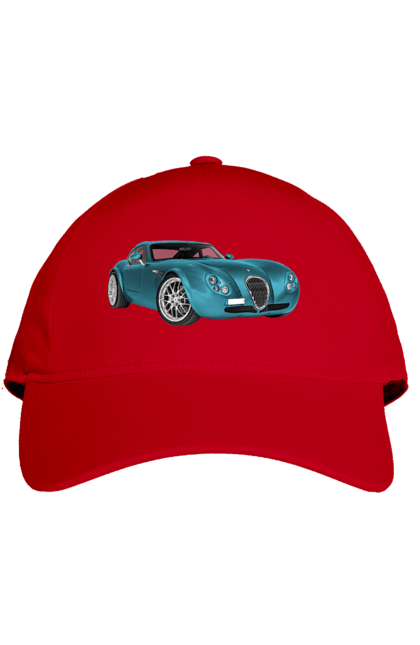 Cap with prints Auto.7. Auto, blue, graphics, photo, retro car. 2070702