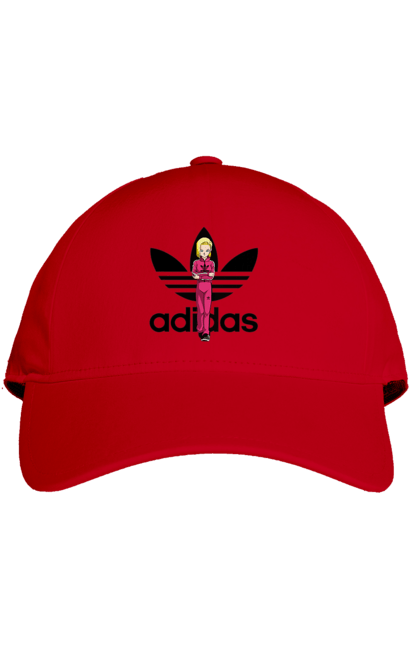 Кепка з принтом "Adidas Андроїд 18". Adidas, android 18, dragon ball, адідас, андроїд 18, аніме, вбивця, кіборг, манга, перли дракона. 2070702