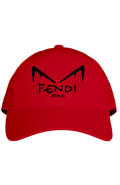 Кепка с принтом Fendi. Fendi, lvmh, бренд, дом моды, италия, люкс, мода, одежда, сумка, фенди. 2070702