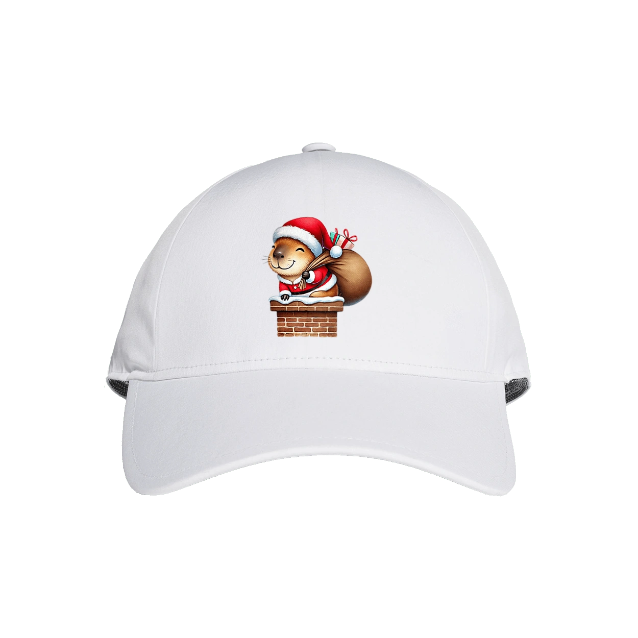 Christmas Capybara with a Gift