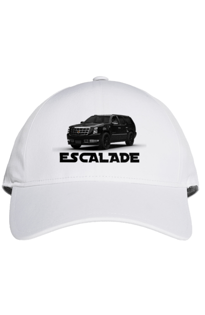 Кепка з принтом "Каділак". Автомобіль, бізнес клас, джип, ескалада, каділак, машина, позашляховик. 2070702