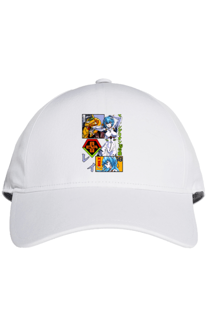 Cap with prints Evangelion Rei. Anime, evangelion, eve, kaoru, manga, rei ayanami, shinji. 2070702