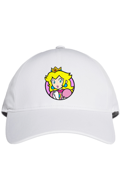 Cap with prints Mario Bros. Princess Peach. Character, game, mario, mario bros, nintendo, princess peach, super mario bros. 2070702