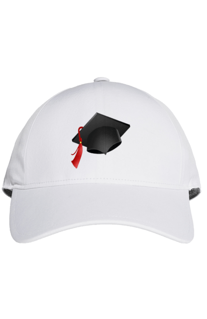 Кепка з принтом "Капелюх студента 2". День студента, капелюх, капелюх студента, студент, чорний капелюх. CustomPrint.market