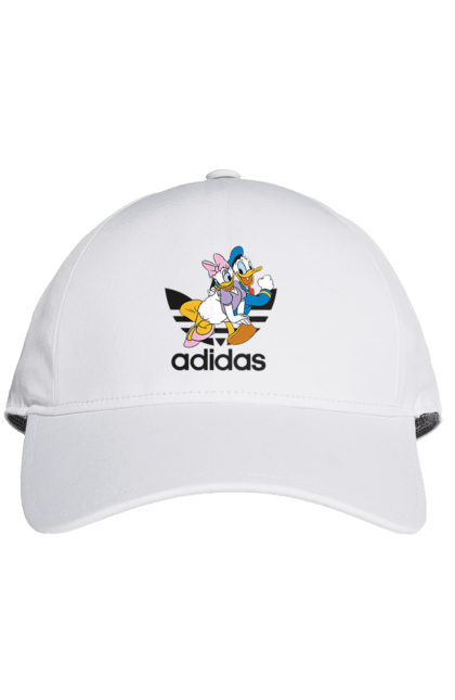 Кепка с принтом Adidas Дональд Дак. Adidas, daisy duck, donald duck, адидас, дейзи дак, дональд дак, мультсериал, мультфильм. 2070702