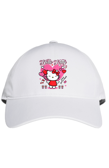 Кепка з принтом "Хелло Кітті". Hello kitty, бренд, кіт, кошеня, персонаж, хелло кітті. 2070702