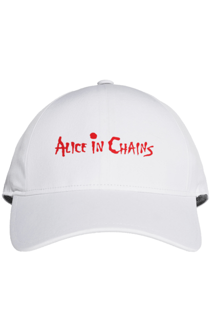 Cap with prints Alice in Chains. Alice in chains, alternative metal, alternative rock, group, grunge, hard rock, music, rock, sludge metal. 2070702