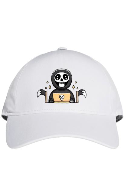 Кепка з принтом "Темний розробник програміст". Brain, geek, linux, php, ай ти, ай ті, баг, геймер, гік, гра в кальмара, де баг, код, лаптоп, лінукс, пранк, програміст, розробник, смерть, сміх, смішне, ютер. 2070702