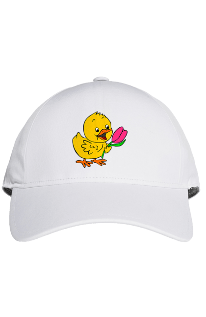 Кепка з принтом "Курча З Тюльпаном". Курча, тюльпан. 2070702