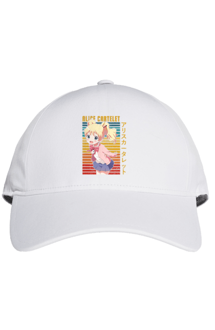 Cap with prints Kiniro Mosaic Alice Cartelet. Alice, alice cartelet, anime, gold mosaic, kiniro mosaic, kinmoza, manga. 2070702