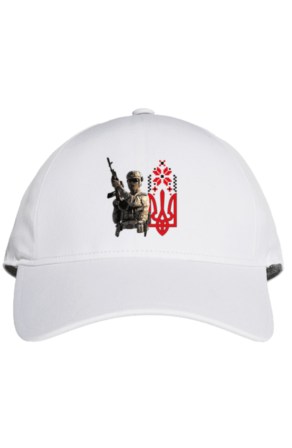 Кепка з принтом "Гвардія наступу". F 16, himars, leopard, patriot, гвардія наступу, контрнаступ, літо 2023, літо контрнаступ, перемога. 2070702