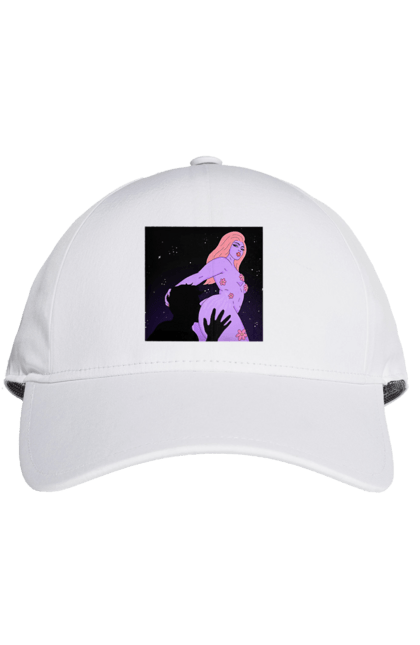 Cap with prints Purple Girl. Body, girl. 2070702