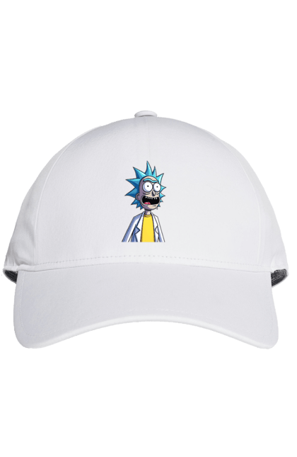 Cap with prints Rick and Morty. Adventures, black humor, cartoon, rick, rick and morty, sci-fi, tragicomedy. 2070702