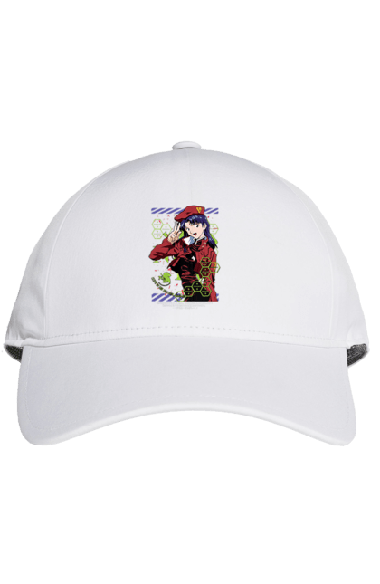 Кепка з принтом "Євангеліон Місато". Misato, neon genesis evangelion, аніме, єва, євангеліон, манга, місато, місато кацурагі, синдзі, янгол. 2070702