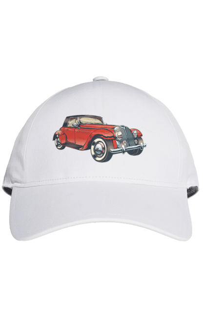 Кепка з принтом "Автомобіль Раритет". Авто, автомобіль, ретро. 2070702