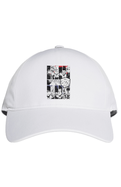 Cap with prints Jujutsu Kaisen. Anime, dark fantasy, gojo, jujutsu kaisen, magic battle, manga, mystic. 2070702