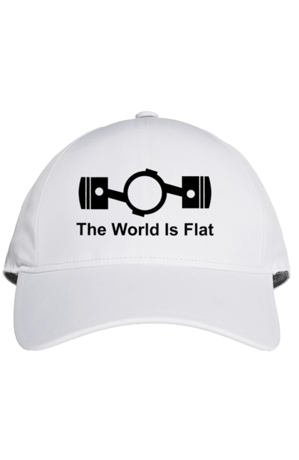 Кепка с принтом World Flat. Авто, деталь, машина. 2070702