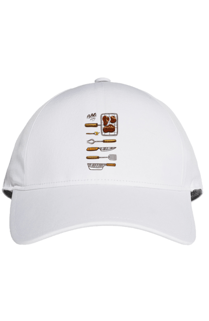 Кепка з принтом "Барбекю Паті". Барбекю, м`ясо, смажити. 2070702