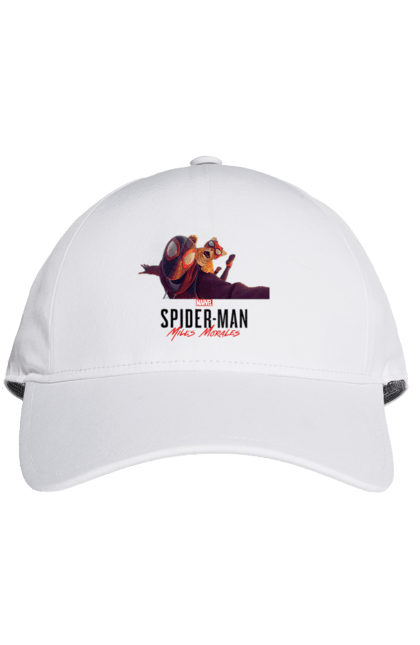 Кепка з принтом "Людина Павук Майлз Моралес". Кіт людини павука, людина, людина павук, майлз моралес, павук. CustomPrint.market