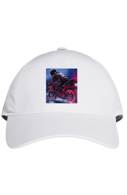 Кепка з принтом "Мотоцикл". Motolove, мотолов, мотоцикл, опві, україна. 2070702