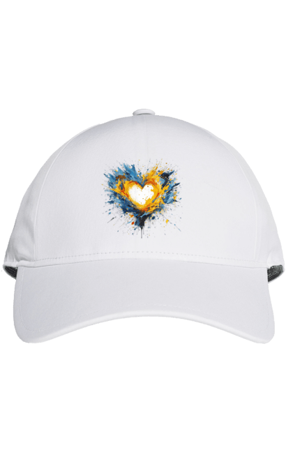 Кепка з принтом "Серце патріота". Патріотичне, прапор україни, серце, україна, українська символіка, українське. 2070702