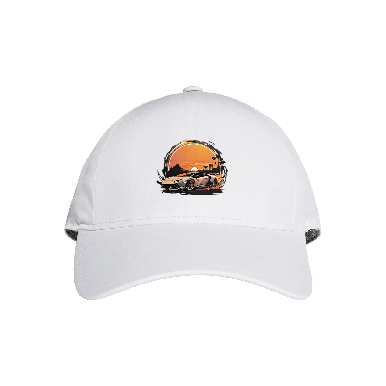 Lamborghini at sunset