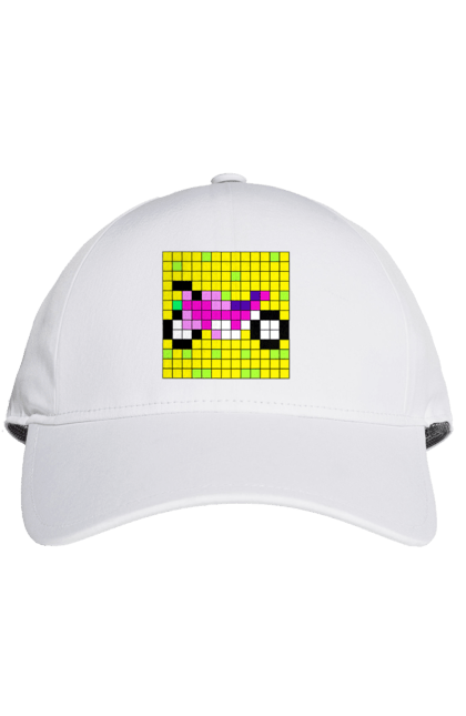 Кепка з принтом "Pixel Bike". Байк, мотоцикл, пиксель, цветной, яркий. 2070702