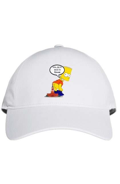 Кепка з принтом "Барт Сімсон". Барт сімсон, кремль, мультфільм, персонаж, син гомера, сімсони. CustomPrint.market