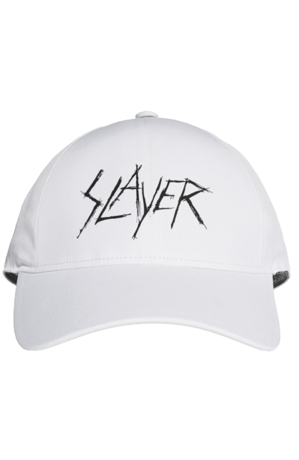 Кепка з принтом "Slayer". Slayer, грув метал, група, метал група, музика, ню метал, спід метал, треш метал, череп. 2070702